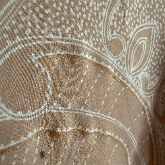 AS KNOW AS DE BASE | Petal pink paisley Y2K Flutter sleeve Top | Small Japanese - Picture 5 of 8